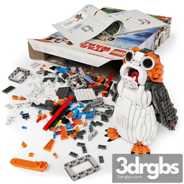 Toy Lego Porg 75230 3D Model Free