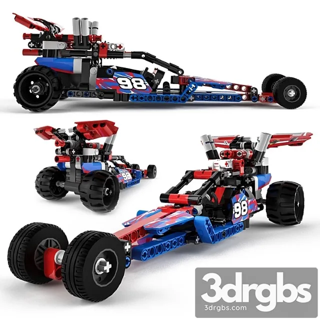 Toy Lego Technic 42010 42011 3D Model Free