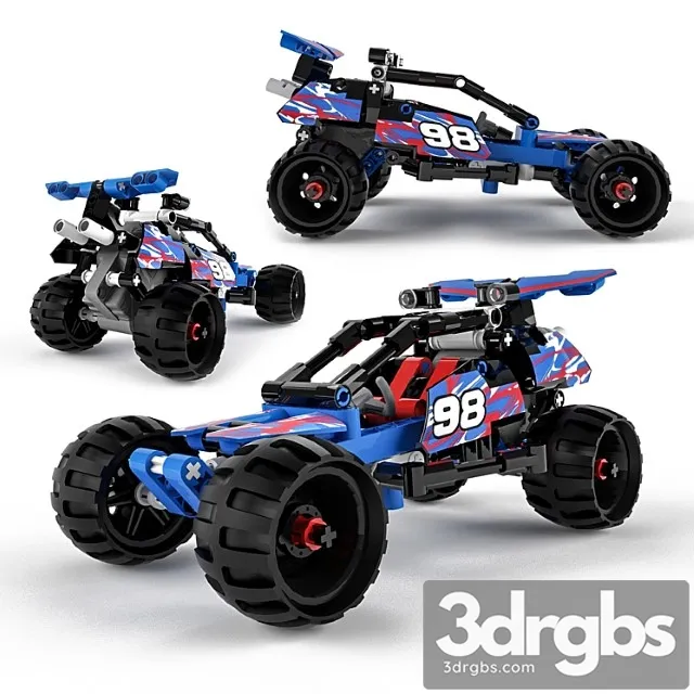 Toy Lego Technic Off Road Racer 3D Model Free