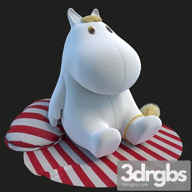Toy Moomin Troll Girl 3D Model Free