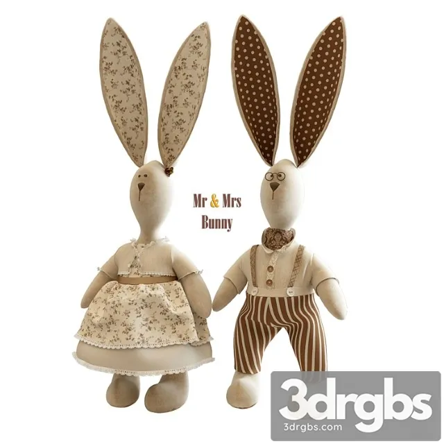 Toy Mrs Ms Bunny 3D Model Free