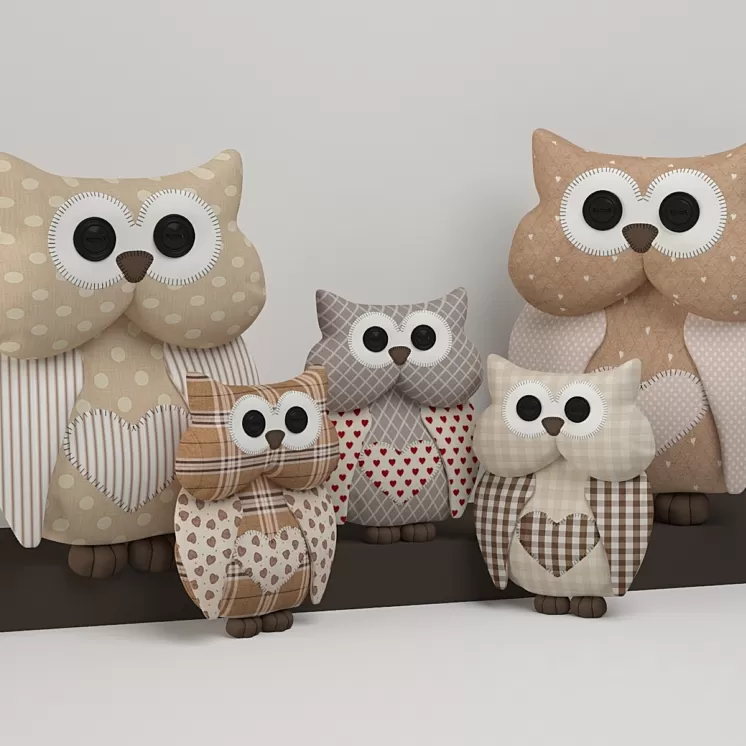 Toy Owl 3D Model
