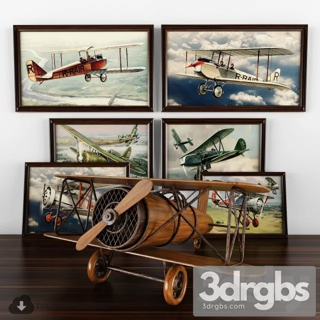 Toy Plane 02 3D Model Free