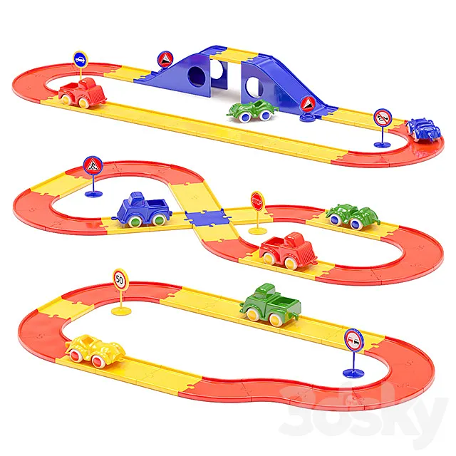 Toy road 3DModel