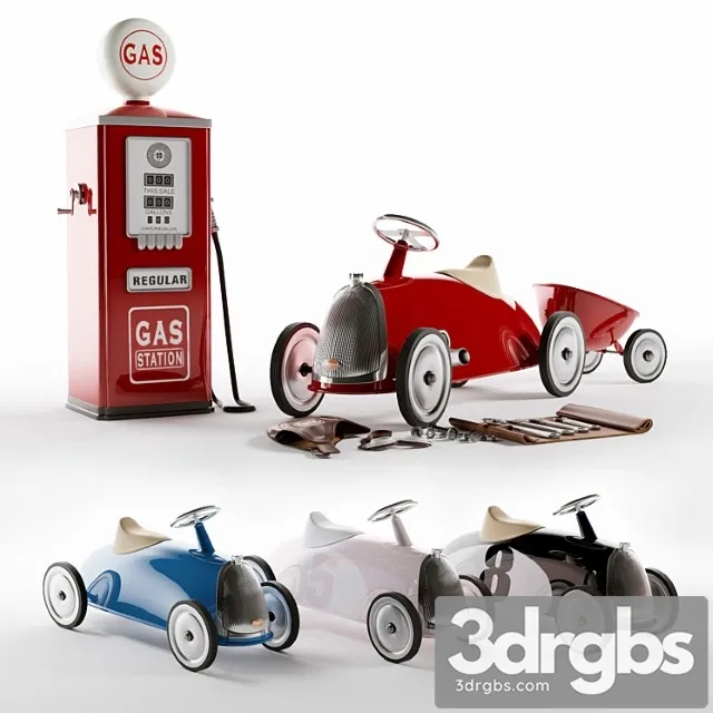 Toy Roadster Scoot Baghera 3D Model Free