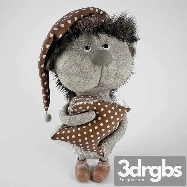 Toy Soft Toy Hedgehog 3D Model Free