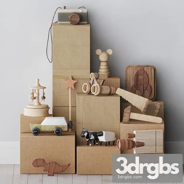 Toy Toy set 001 3D Model Free