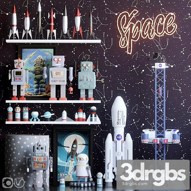 Toy Toys space 3D Model Free