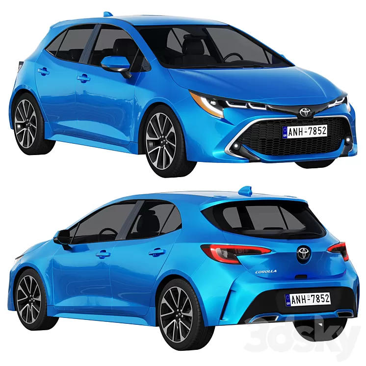 Toyota Corolla Hatchback 2021 3D Model Free