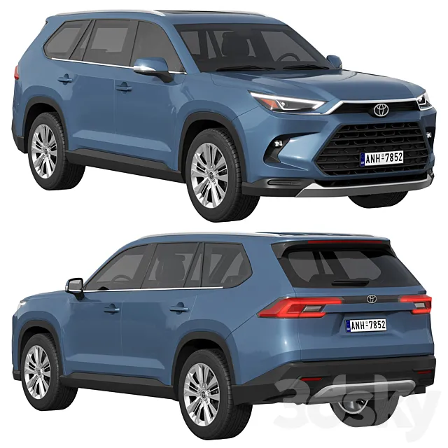Toyota Grand Highlander 2024 3D Model