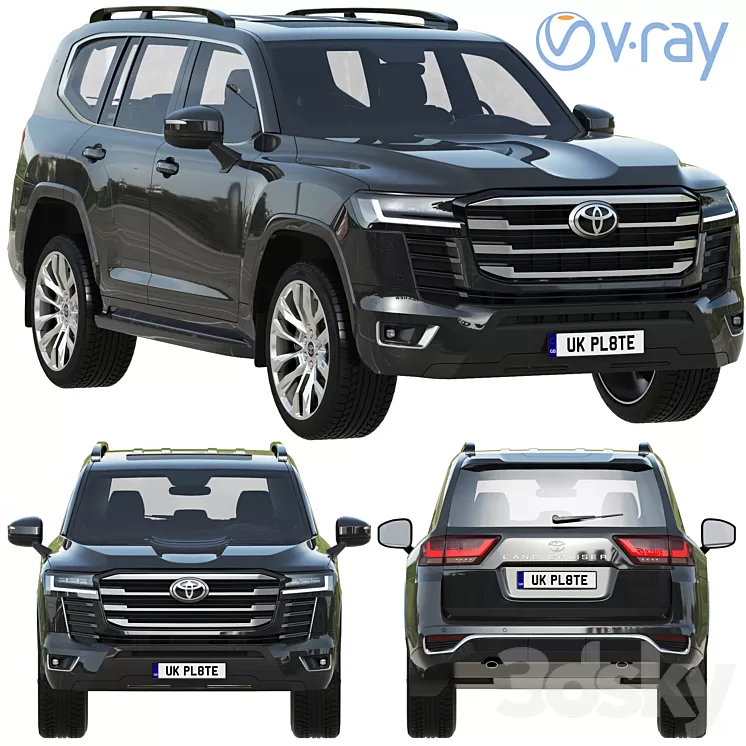 Toyota Land Cruiser 300 3D Model