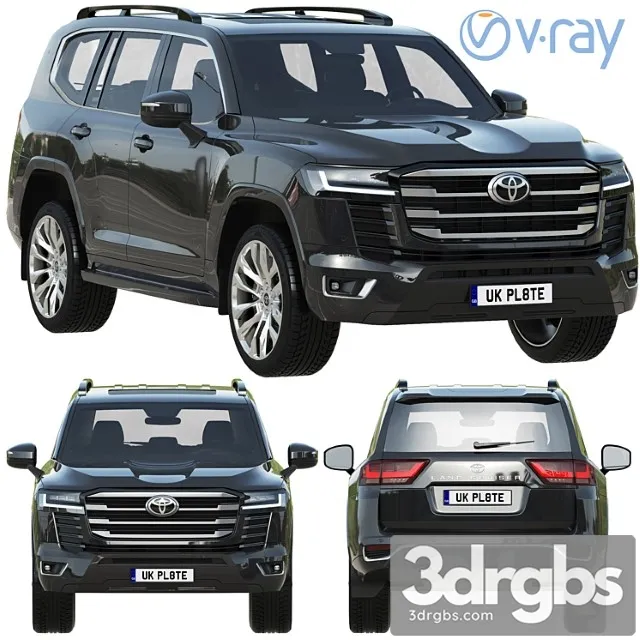Toyota Land Cruiser 300 3D Model Free