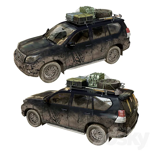 Toyota Land Cruiser Prado 3D Model