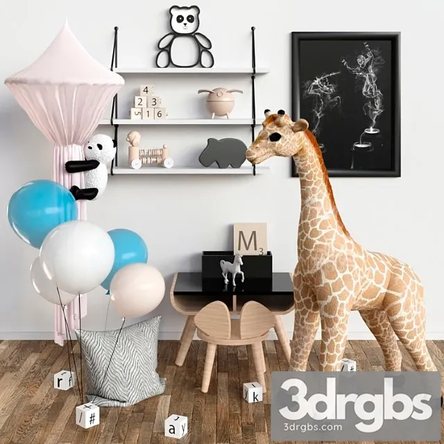 Toys and Childrens Furniture For The Nursery 5 3D Model Free