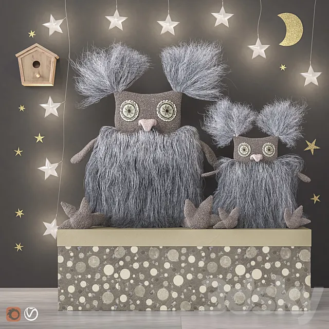 Toys and dekor set 43 3DModel