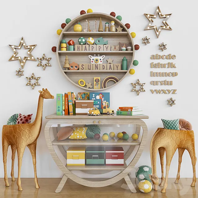 toys and funiture set_100 3D Model