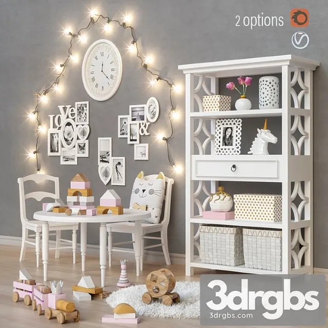 Toys and Furniture 2 Options Set 22 3D Model Free