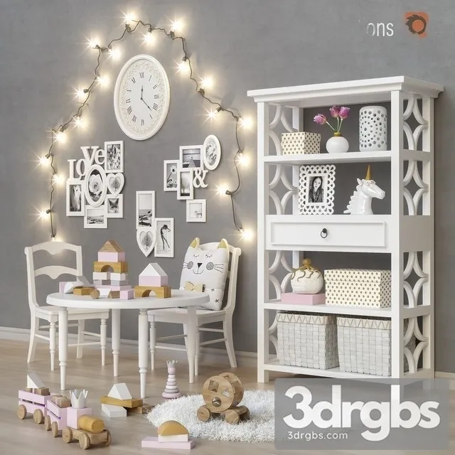 Toys And Furniture Ava Regency 3D Model Free