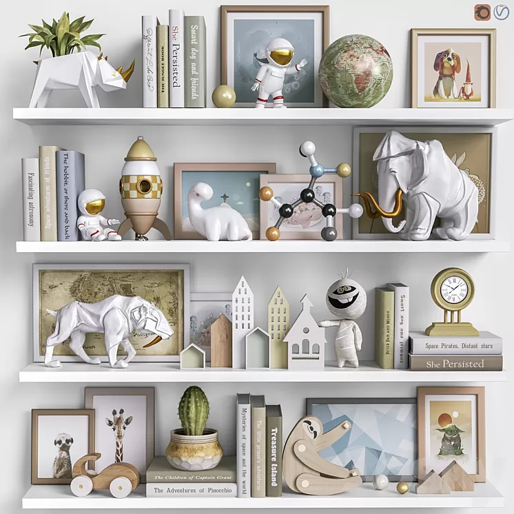 Toys and furniture set 116 3D Model