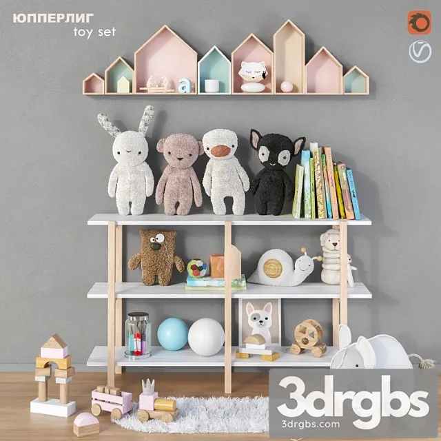 Toys and Furniture Set 13 3D Model Free
