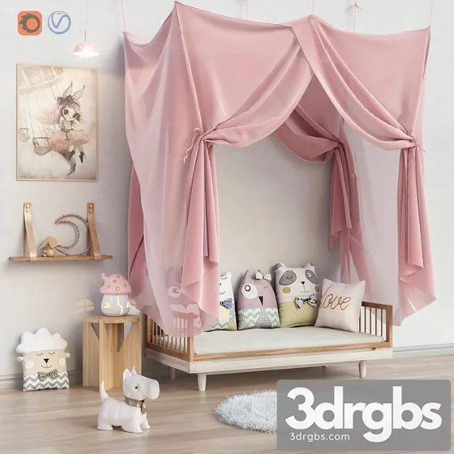 Toys and Furniture Set 23 3D Model Free