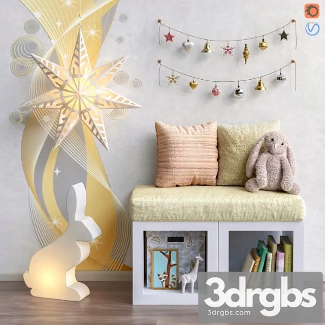 Toys and furniture set 40 3D Model Free