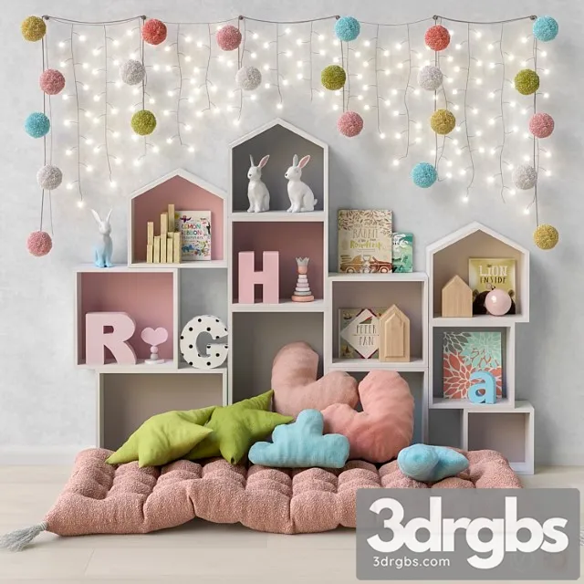Toys And Furniture Set 41 3D Model Free
