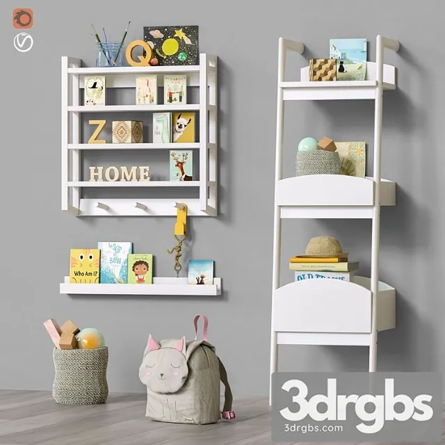 Toys and furniture set 51 3D Model Free