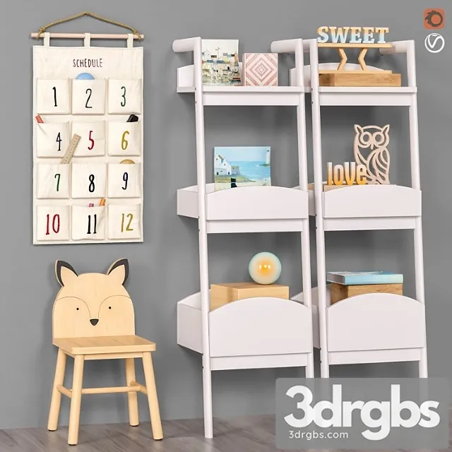 Toys and furniture set 52 3D Model Free