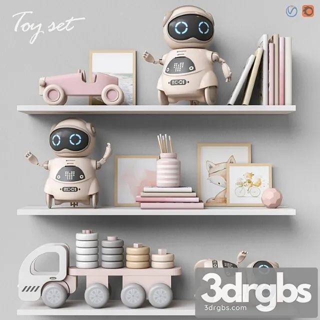 Toys and Furniture Set 61 3D Model Free