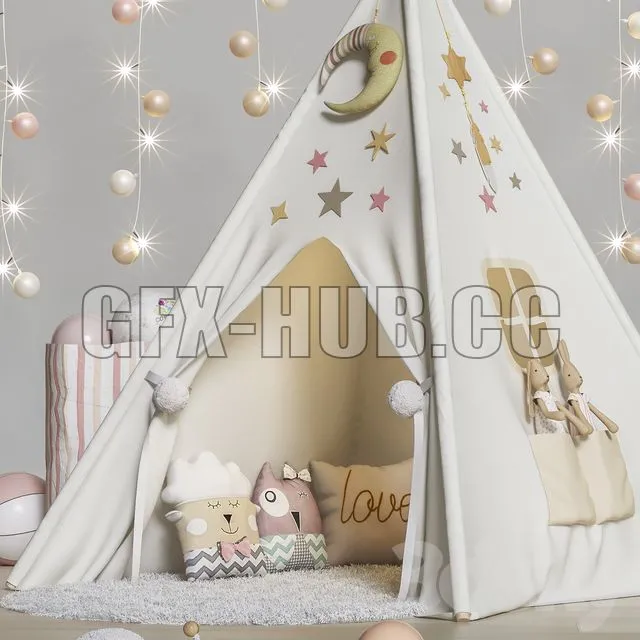 Toys and furniture set 63 3D Model