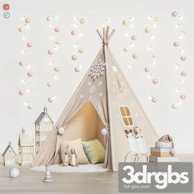 Toys and Furniture Set 64 3D Model Free
