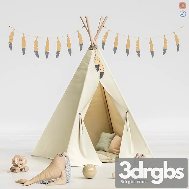 Toys and furniture set 66 3D Model Free