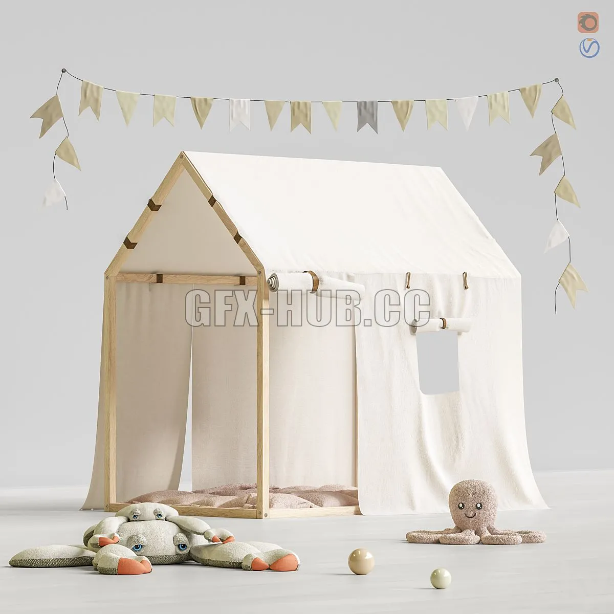 Toys and furniture set 67 3D Model