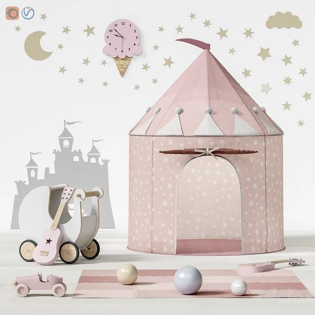 Toys and furniture set 69 3D Model