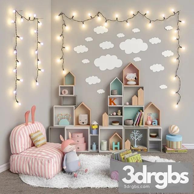 Toys and Furniture Set 7 3D Model Free