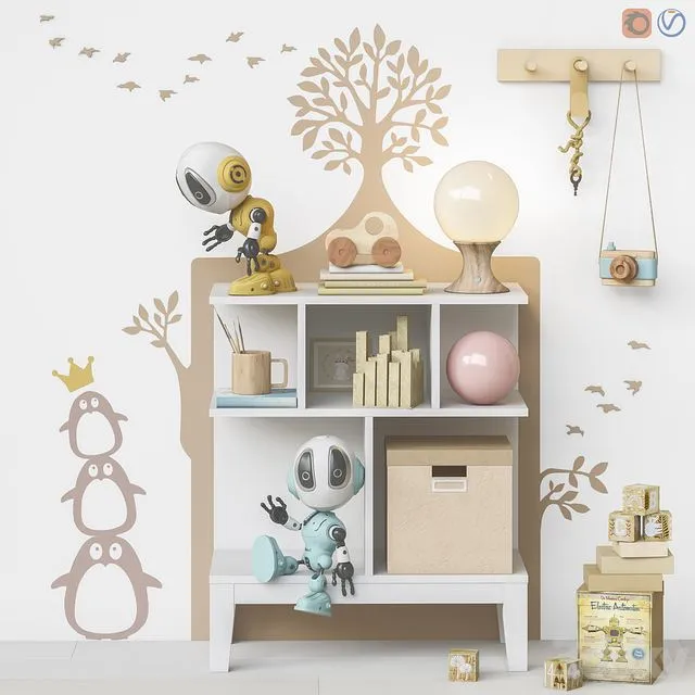 Toys and furniture set 70 (1 part) 3D Model