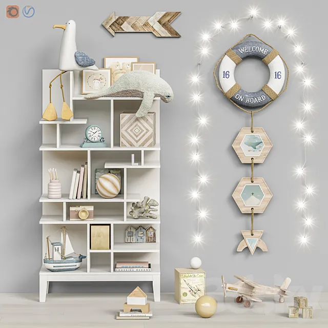 Toys and furniture set 72 (3 part) 3D Model