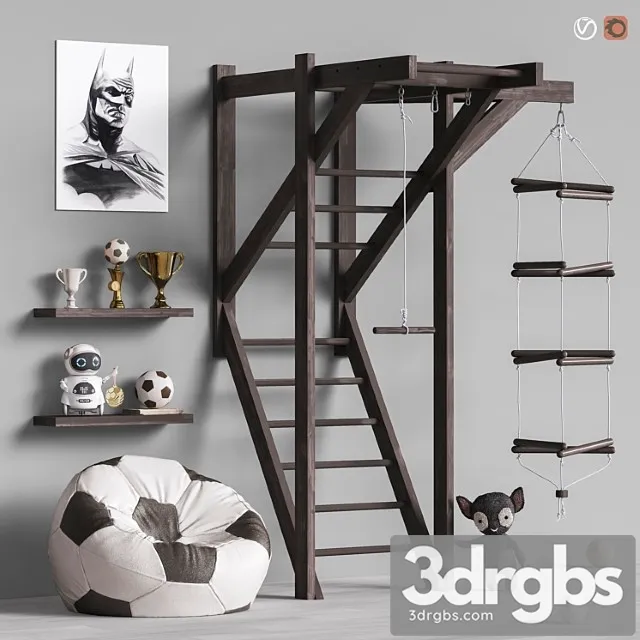Toys and furniture set 80 3D Model Free