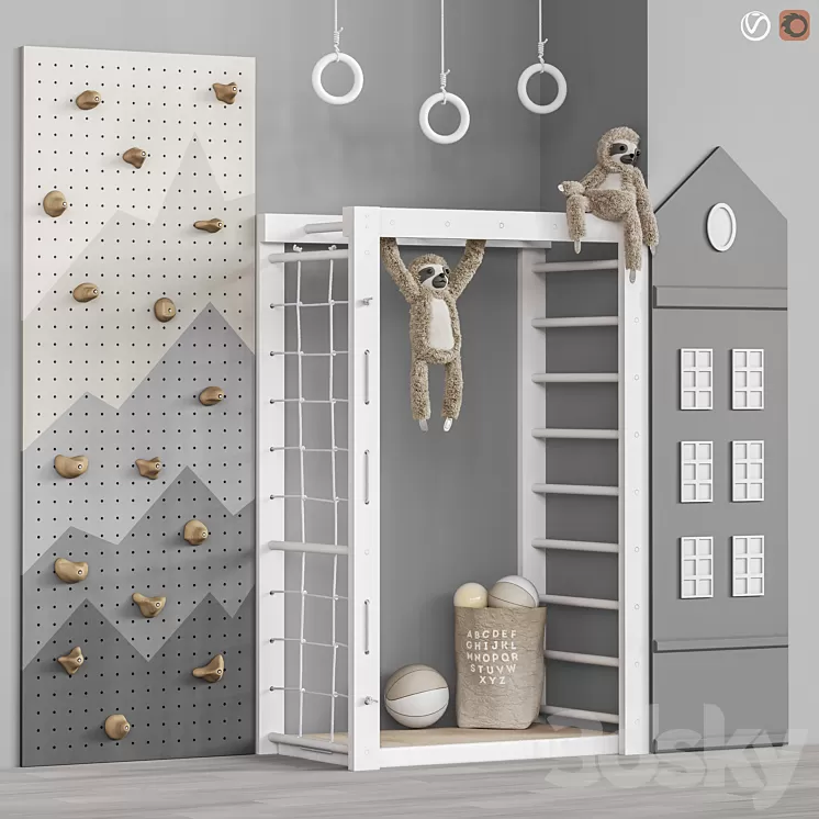 Toys and furniture set 81 3D Model