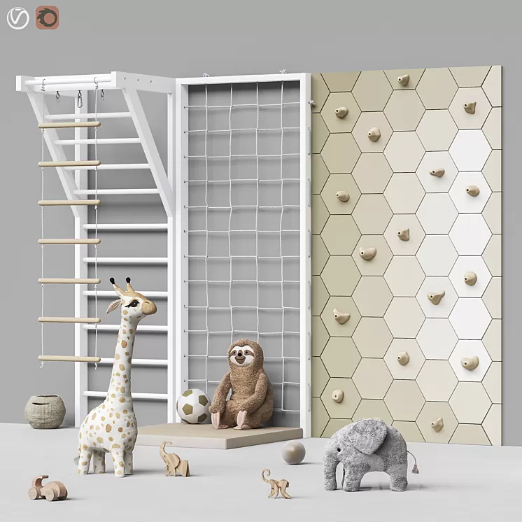 Toys and furniture set 88 3D Model