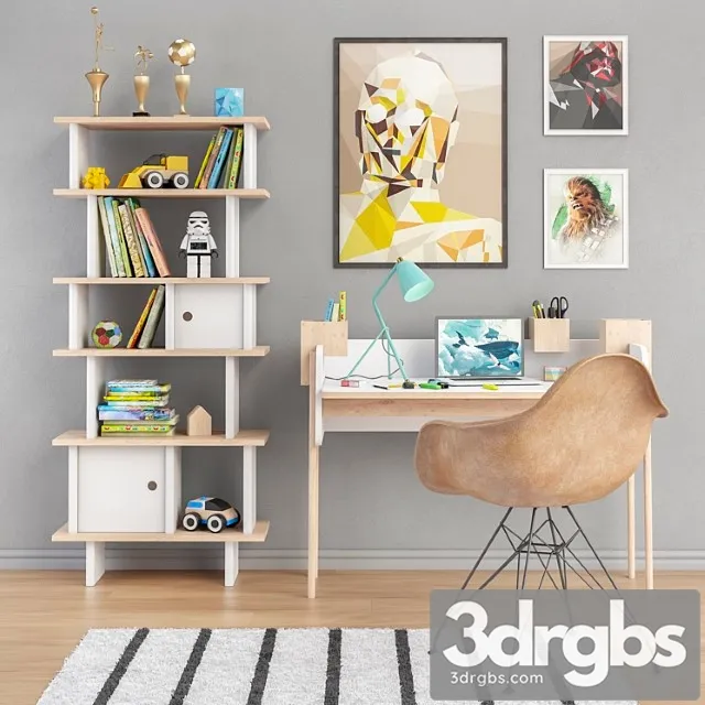 Toys and furniture set 9 2 3D Model Free