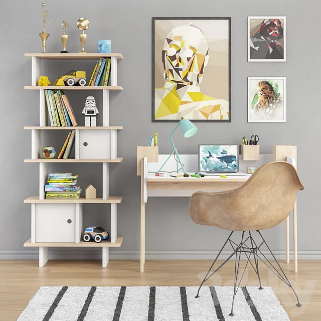 Toys and furniture set 9 3D Model