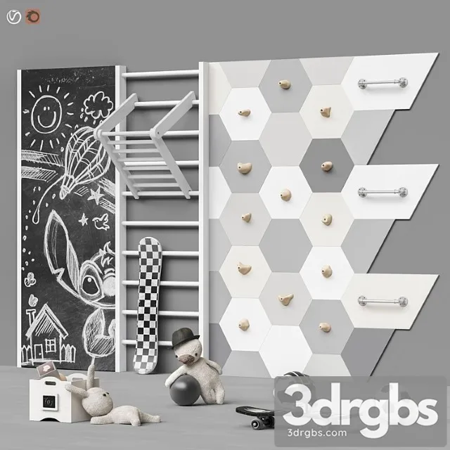 Toys and Furniture Set 91 3D Model Free
