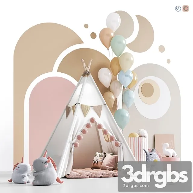 Toys Decor And Furniture For Childrens Room 135 3D Model Free