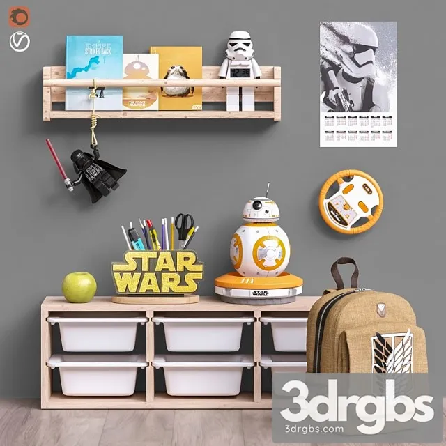 Toys Decor And Furniture For Childrens Room 50 3D Model Free