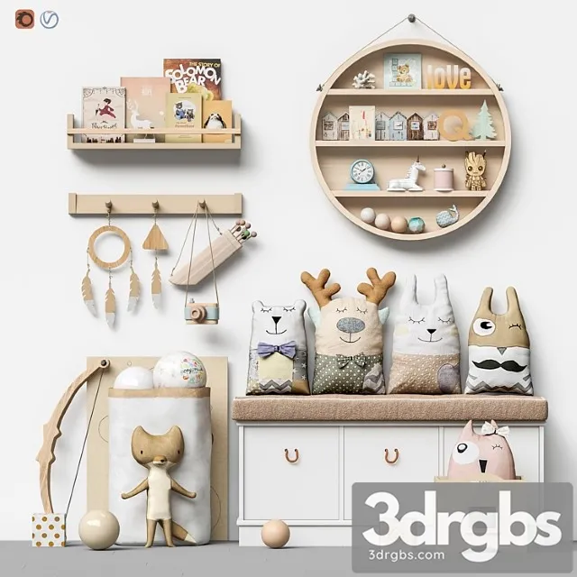 Toys Decor And Furniture For Childrens Room 99 3D Model Free