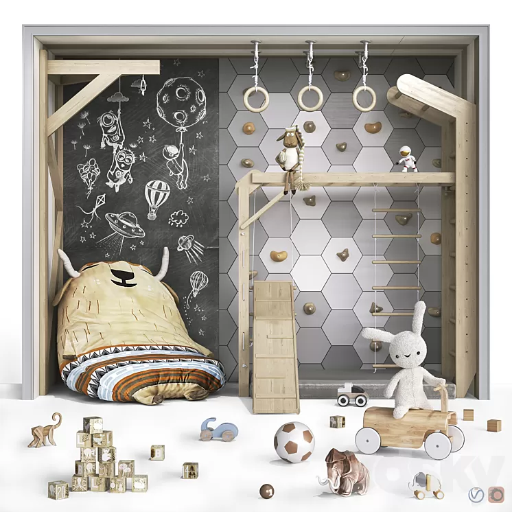 Toys  decor and furniture for nursery 131 3D Model Free