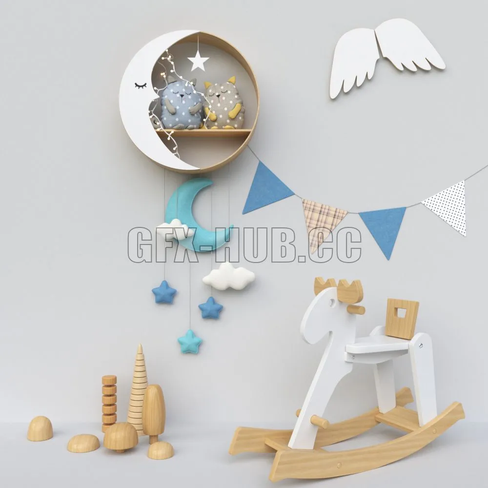 Toys decor for children 3D Model