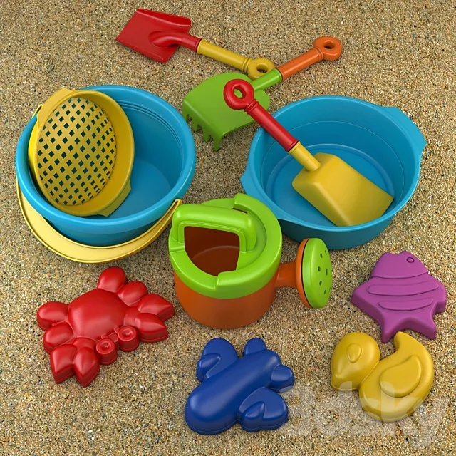 Toys for the sandbox 3D Model